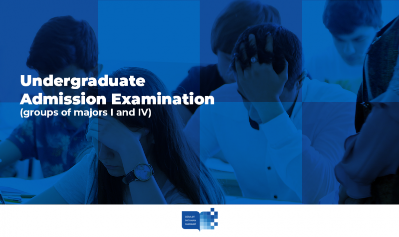 Undergraduate Admission Examination (groups of majors I and IV)