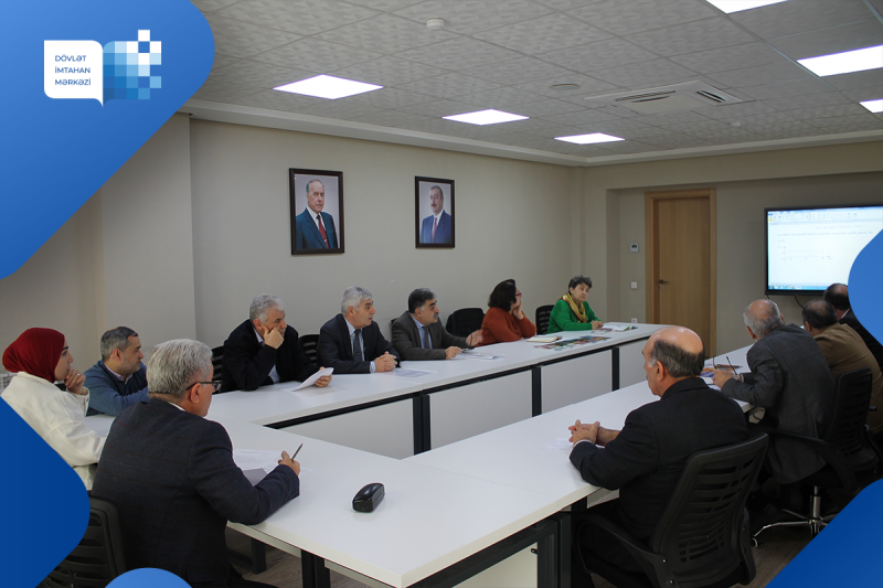 Dövlət İmtahan Mərkəzində 5 aprel 2023-cü il tarixində fizika fənni üzrə işçi qrupunun iclası keçirilib