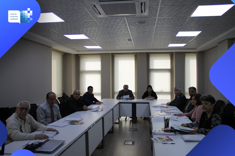 Dövlət İmtahan Mərkəzində 1 mart 2023-cü il tarixində fizika və rus dili (tədris dili) fənləri üzrə işçi qruplarının iclasları keçirilib