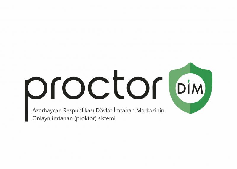 Dövlət İmtahan Mərkəzinin mütəxəssisləri tərəfindən hazırlanan "ProctorDİM" adlı xüsusi proqram təminatı vasitəsilə növbəti onlayn sınaq imtahanı keçiriləcək