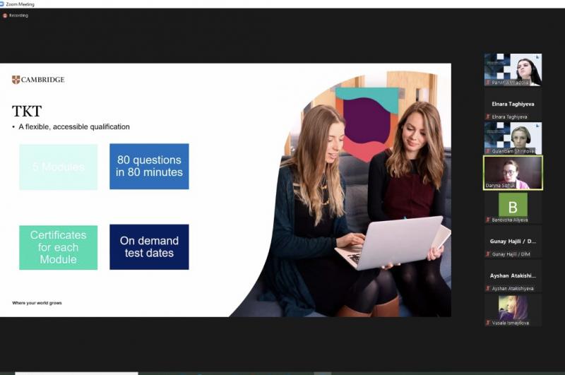 DİM sentyabrın 30-da “Open new doors with your TKT certificate” adlı onlayn məlumat sessiyası keçirib