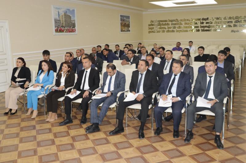 Bərdə, Ağcabədi, Ağdam və Tərtər rayonlarında dövlət qulluqçuları üçün təlimlər keçirilir