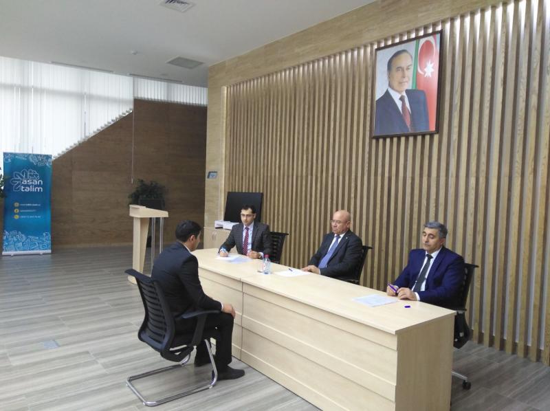 11 yanvar tarixində elan edilmiş dövlət qulluğuna qəbul üçün müsabiqənin müsahibə mərhələsi 