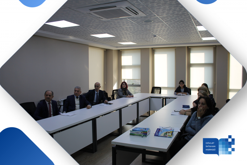 Dövlət İmtahan Mərkəzində 16 yanvar 2023-cü il tarixində Azərbaycan dili və ingilis dili fənləri üzrə işçi qruplarının iclası keçirilib