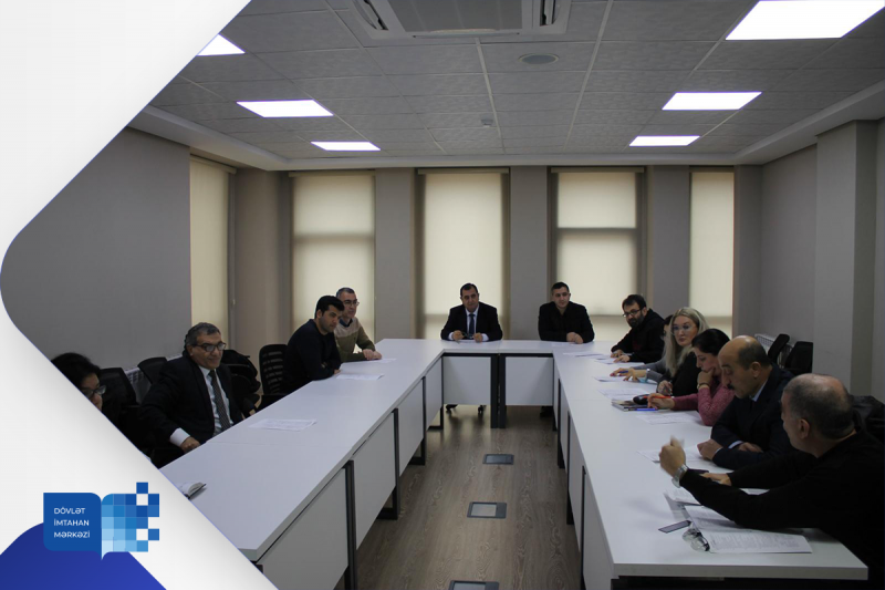 Dövlət İmtahan Mərkəzində 5 yanvar 2023-cü il tarixində biologiya və tarix fənləri üzrə işçi qruplarının iclasları keçirilib