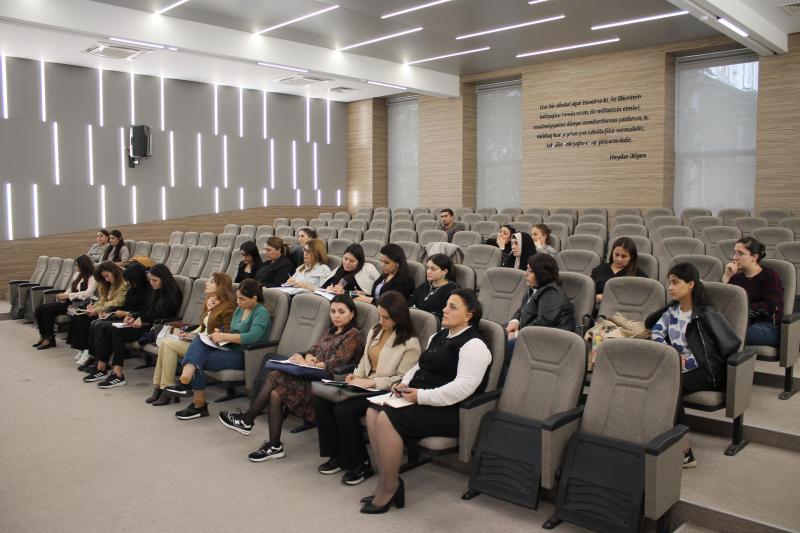 13 noyabr 2023-cü il tarixində Azərbaycan dili, ingilis dili və informatika fənləri üzrə hazırlıq kurslarının dördüncü məşğələləri keçirilib