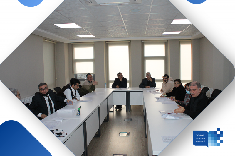 Dövlət İmtahan Mərkəzində 12 yanvar 2023-cü il tarixində tarix fənni üzrə işçi qrupunun iclası keçirilib