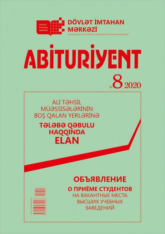 Dövlət İmtahan Mərkəzi “Abituriyent” jurnalının 8-ci nömrəsini nəşr edib