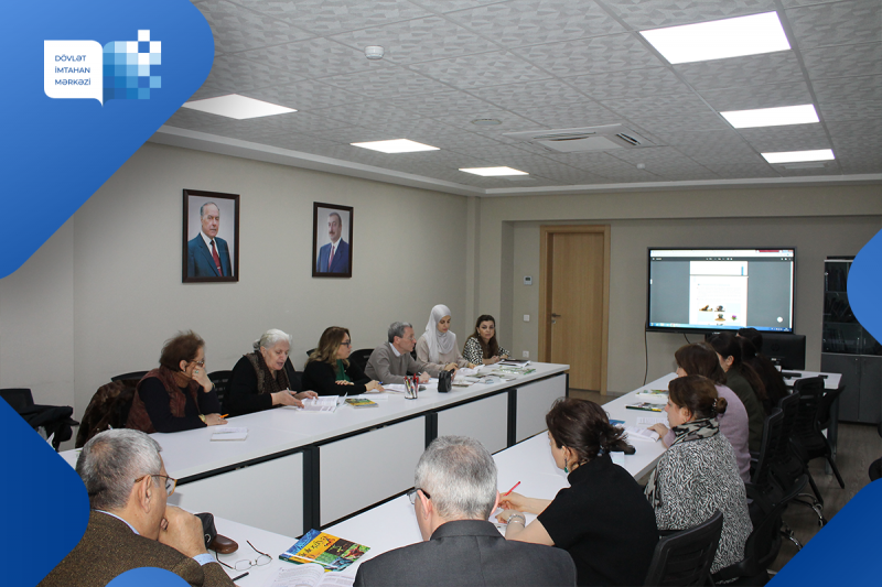 Dövlət İmtahan Mərkəzində 2 fevral 2023-cü il tarixində biologiya və tarix fənləri üzrə işçi qruplarının iclasları keçirilib