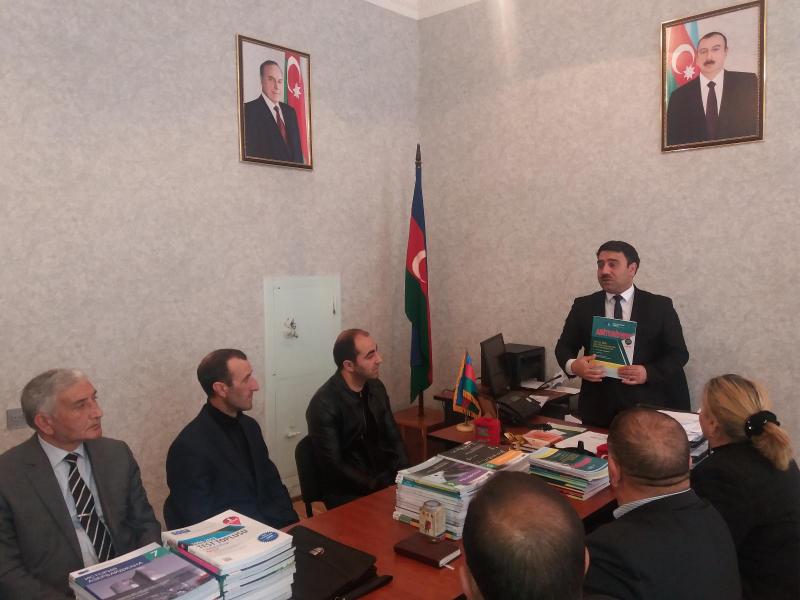 DİM-in Gəncə Regional Bölməsinin əməkdaşları cəbhə xəttində yerləşən Goranboy rayon Tap və Tapqaraqoyunlu kənd tam orta məktəbinin şagird və müəllim heyəti ilə görüş keçirib