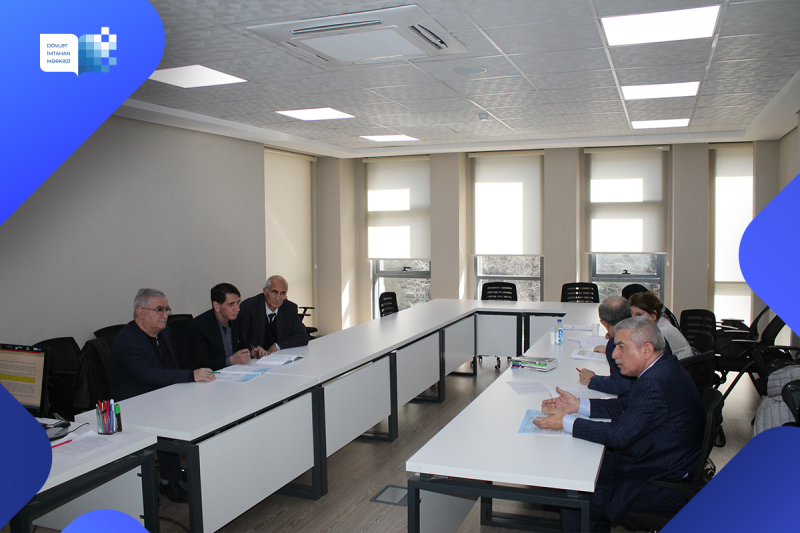 Dövlət İmtahan Mərkəzində 20 fevral 2023-cü il tarixində Azərbaycan dili və ingilis dili fənləri üzrə işçi qruplarının iclasları keçirilib