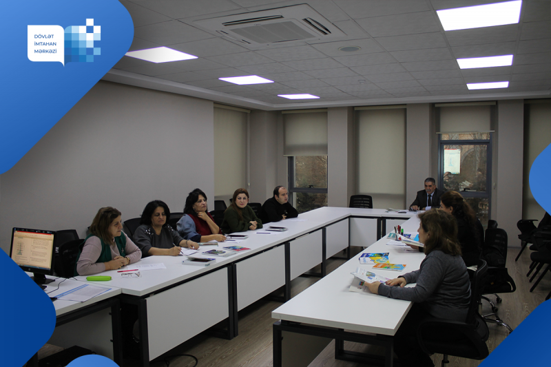 Dövlət İmtahan Mərkəzində 3 fevral 2023-cü il tarixində coğrafiya və riyaziyyat fənləri üzrə işçi qruplarının iclasları keçirilib