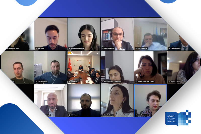 Dövlət İmtahan Mərkəzi və Türkiyə Respublikası Prezidenti Administrasiyasının İnsan Resursları Ofisinin nümayəndələri arasında görüş keçirilib