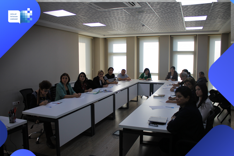 17 oktyabr 2023-cü il tarixində Dövlət İmtahan Mərkəzində kimya fənni üzrə işçi qrupunun iclası keçirilib 