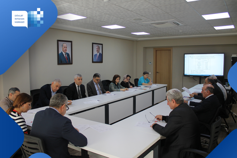 Dövlət İmtahan Mərkəzində 15 mart 2023-cü il tarixində fizika, rus dili (tədris dili) və rus dili (xarici dil kimi) fənləri üzrə işçi qruplarının iclasları keçirilib