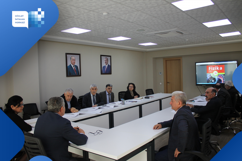 Dövlət İmtahan Mərkəzində 29 mart 2023-cü il tarixində fizika və rus dili (tədris dili) fənləri üzrə işçi qruplarının iclasları keçirilib