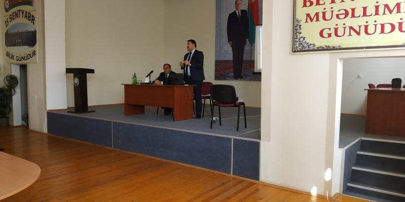 Bərdə rayonunda “Şagird-məzun” dövlət elektron məlumat sistemi üzrə təlimatla bağlı seminar-treninq keçirilmişdir
