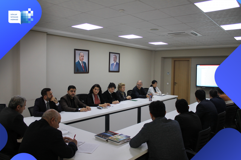 19 oktyabr 2023-cü il tarixində Dövlət İmtahan Mərkəzində tarix və biologiya fənləri üzrə işçi qruplarının növbəti iclasları keçirilib