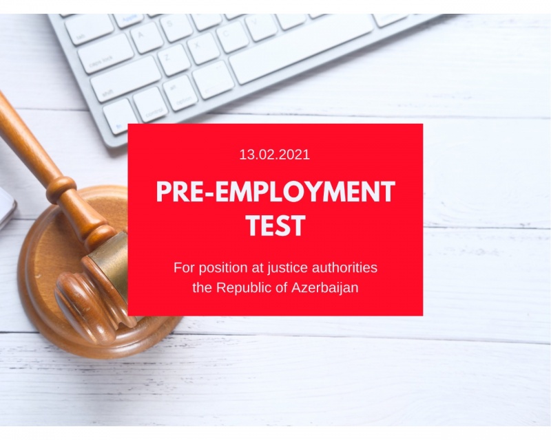 The SEC administered pre-employment test to the positions at justice authorities