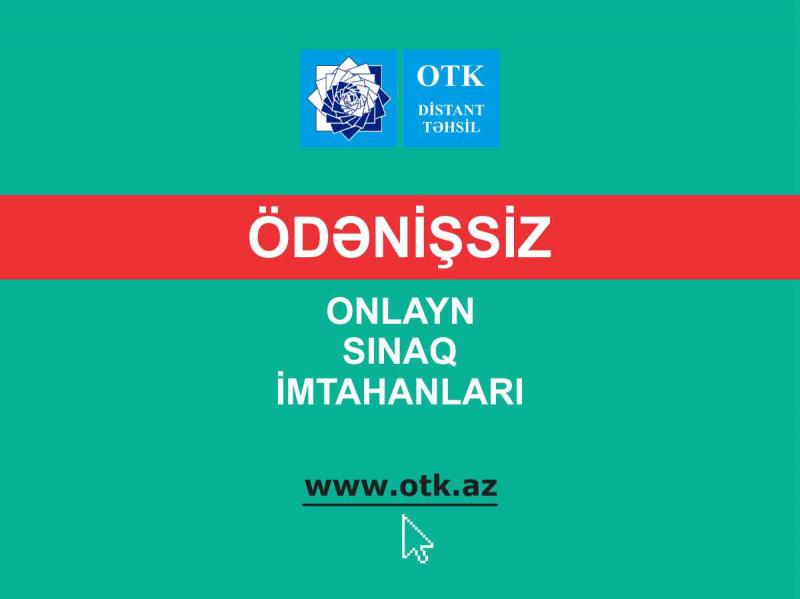 Ödənişsiz onlayn sınaq imtahanı