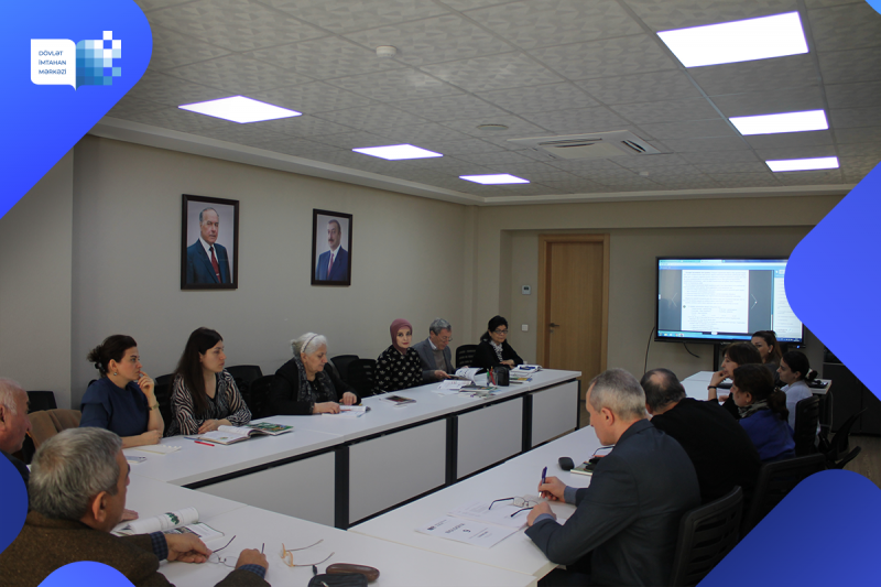 Dövlət İmtahan Mərkəzində 2 mart 2023-cü il tarixində biologiya və tarix fənləri üzrə işçi qruplarının iclasları keçirilib
