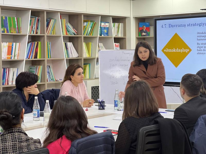 “Münaqişələrin idarə olunması” mövzusunda təlim təşkil edilib