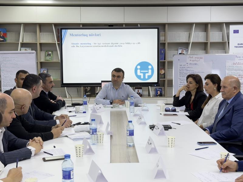 “Kuratorluq fəaliyyəti ilə məşğul olan şəxslər üçün mentorluq” mövzusunda təlim təşkil edilib