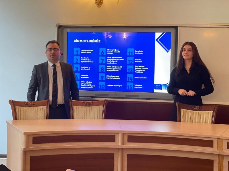 DİM Dövlət İdarəçilik Akademiyasının tələbələri üçün “Kembric ingilis dili kvalifikasiyaları” haqqında məlumat sessiyası keçirib