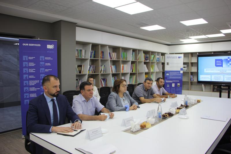 Dövlət İmtahan Mərkəzi və Qazaxıstan Respublikasının Prezidenti yanında Dövlət İdarəçilik Akademiyasının rəhbərliyi arasında görüş keçirilib
