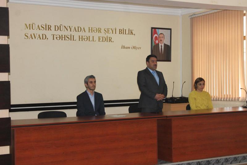 Dövlət İmtahan Mərkəzi Gəncə şəhərində qiymətləndirmə tapşırıqlarının hazırlanması və onların meyarlar əsasında yoxlanılmasına dair hazırlıq (marker) kursları təşkil edib