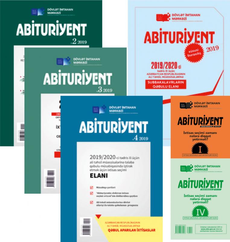“Abituriyent” jurnalı nəşrlərinin elektron versiyalarını onlayn əldə edə bilərsiniz