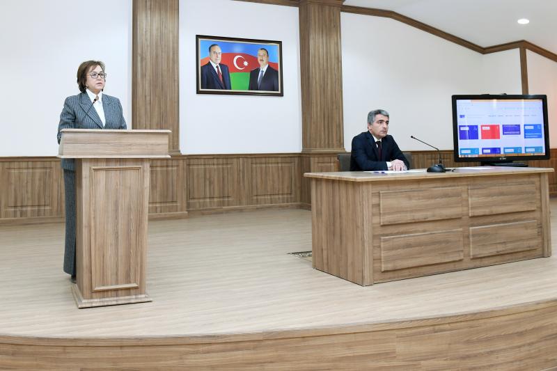 DİM 2019-cu il fevralın 4-də ümumi təhsil pilləsində təhsilalanların yekun qiymətləndirilməsi və ali təhsil müəssisələrinə qəbul imtahanlarında tətbiq ediləcək yeni qaydalar haqqında Naxçıvan şəhərində elmi metodiki seminarlar keçirib
