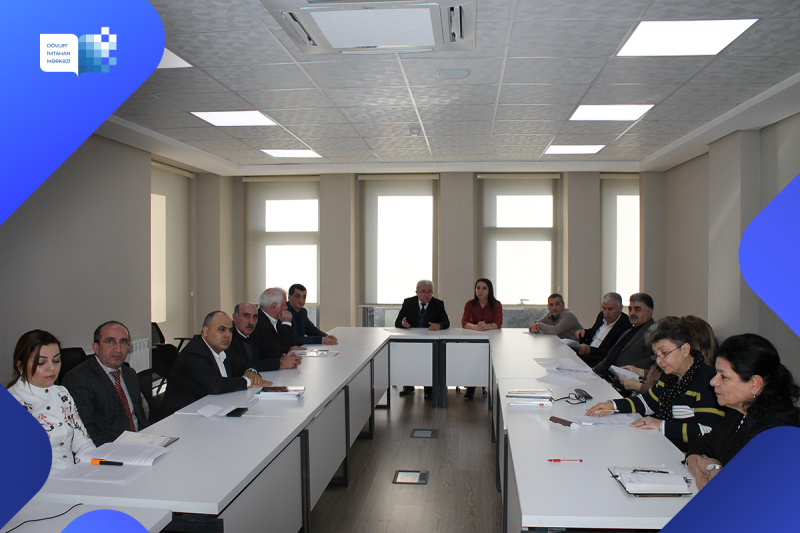 Dövlət İmtahan Mərkəzində 22 fevral 2023-cü il tarixində fizika və ədəbiyyat (rus bölməsi) fənləri üzrə işçi qruplarının iclasları keçirilib
