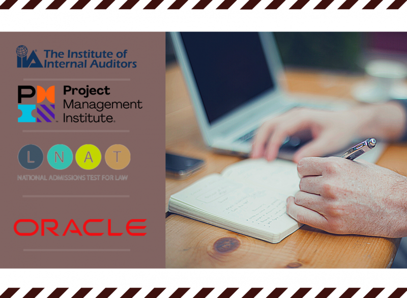 Pearson VUE’s international exams administered at the SEC (weekly updates)