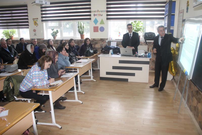DİM 2019-cu il fevralın 9-da Lənkəran şəhərində elmi-metodiki seminarlar və yeni təhsil proqramları (kurikulumlar) üzrə qiymətləndirmə tapşırıqlarının hazırlanması və onların meyarlar əsasında yoxlanılmasına (marker) dair hazırlıq kursu keçirib