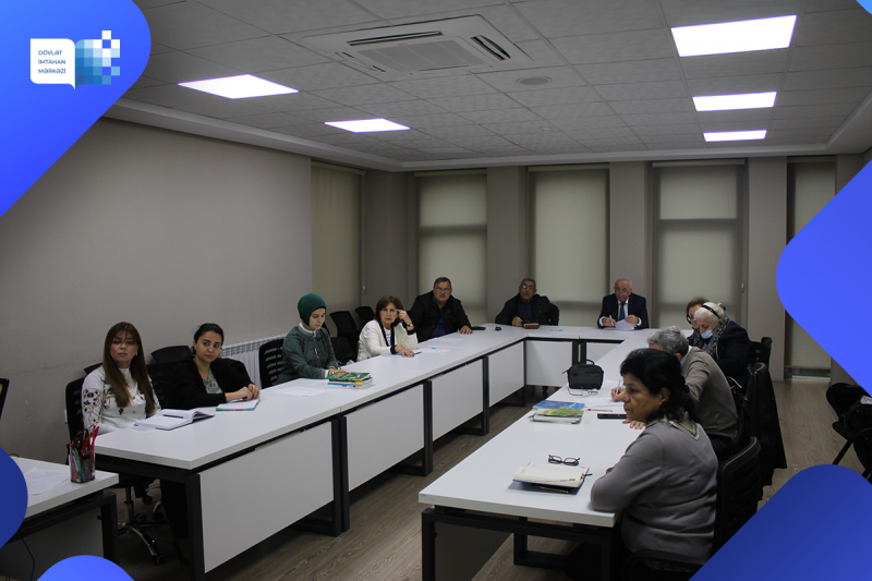 12 oktyabr 2023-cü il tarixində Dövlət İmtahan Mərkəzində tarix və biologiya fənləri üzrə işçi qruplarının növbəti iclasları keçirilib