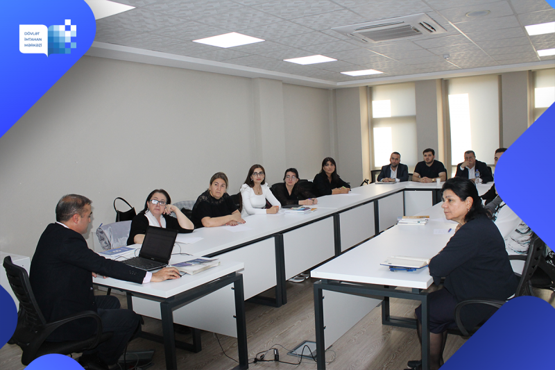6 noyabr 2023-cü il tarixində Dövlət İmtahan Mərkəzində Azərbaycan dili, Azərbaycan dili (dövlət dili), ingilis dili və informatika fənləri üzrə işçi qruplarının iclasları keçirilib