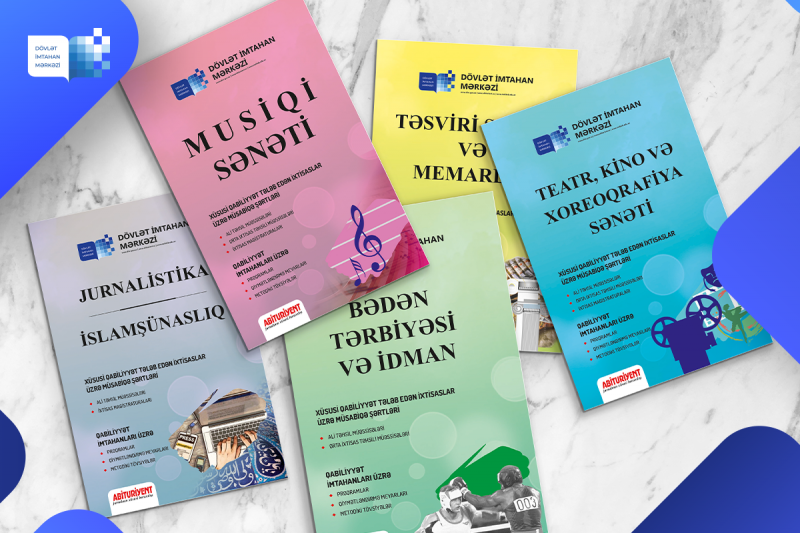 Qabiliyyət imtahanlarının istiqamətləri üzrə “Abituriyent” jurnalının xüsusi buraxılışları nəşr edilib
