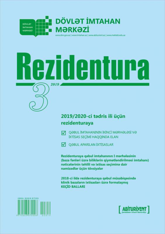 "Rezidentura" jurnalının növbəti sayı nəşr olunub