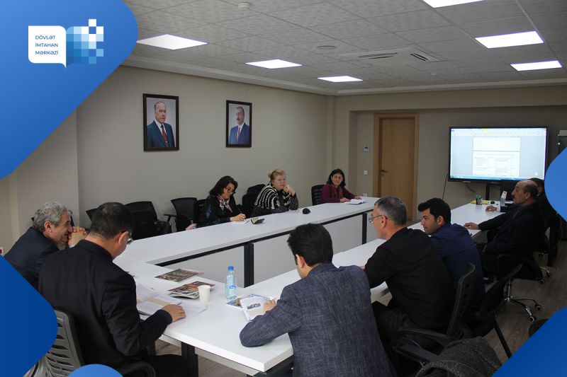 Dövlət İmtahan Mərkəzində 16 mart 2023-cü il tarixində biologiya və tarix fənləri üzrə işçi qruplarının iclasları keçirilib