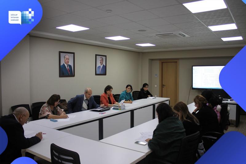 Dövlət İmtahan Mərkəzində 28 fevral 2023-cü il tarixində kimya fənni üzrə işçi qrupunun iclası keçirilib