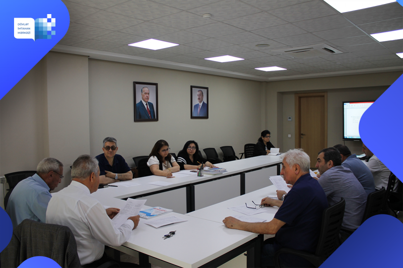 Dövlət İmtahan Mərkəzində 6-9 iyun 2023-cü il tarixlərində kimya, fizika, biologiya, tarix, coğrafiya və riyaziyyat fənləri üzrə işçi qruplarının iclasları keçirilib