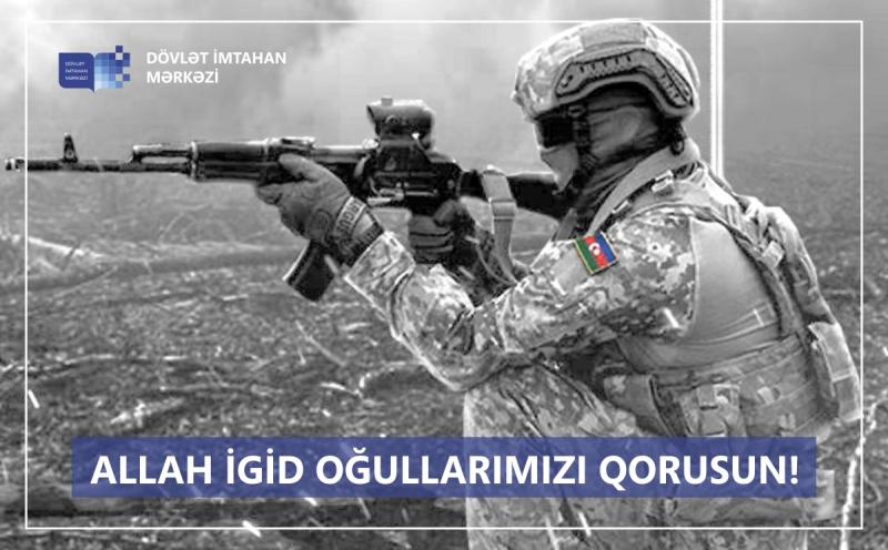 Dövlət İmtahan Mərkəzinin 5 əməkdaşı könüllü olaraq ordu sıralarına qoşulub