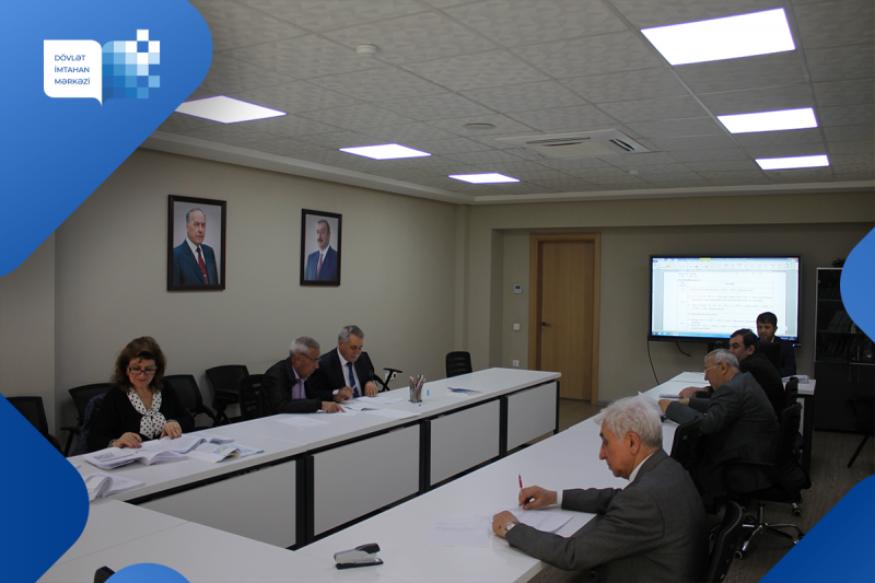 Dövlət İmtahan Mərkəzində 28 aprel 2023-cü il tarixində riyaziyyat fənni üzrə işçi qrupunun iclası keçirilib
