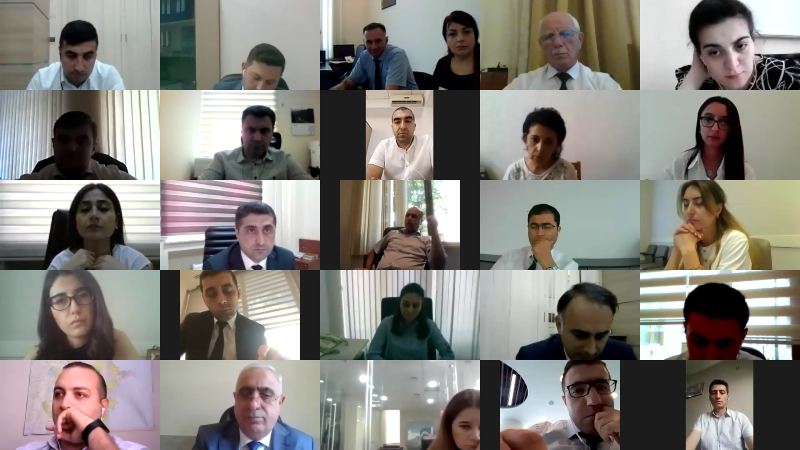 “Dövlət qulluğuna dair qanunvericiliyə edilmiş dəyişikliklər və tətbiqi məsələləri” mövzusunda “Zoom” platforması üzərindən onlayn görüş təşkil edilib