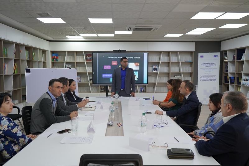 “Təlim ehtiyaclarının müəyyənləşdirilməsi” mövzusunda təlim təşkil edilib