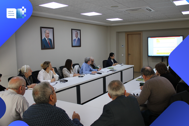 26 oktyabr 2023-cü il tarixində Dövlət İmtahan Mərkəzində tarix və biologiya fənləri üzrə işçi qruplarının növbəti iclasları keçirilib