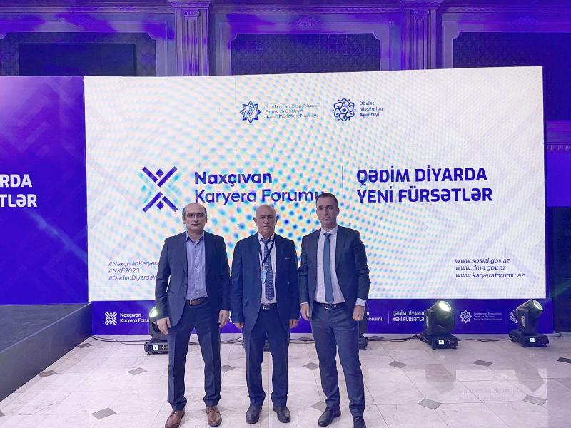 Dövlət İmtahan Mərkəzinin əməkdaşları “Naxçıvan Karyera Forumu”nda iştirak ediblər