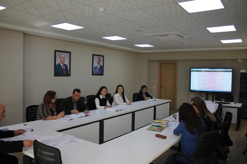 Dövlət İmtahan Mərkəzində 14 mart 2023-cü il tarixində kimya fənni üzrə işçi qrupunun iclası keçirilib