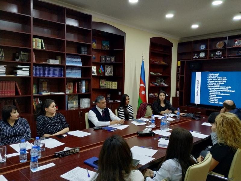 DİM tərəfindən “Liderlik və idarəetmənin  əsasları “ mövzusunda təlim təşkil olunub